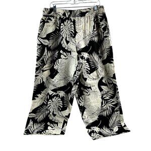 Christian Siriano New York | Women’s Tropical Wide-Leg Trousers Pants | Size XL